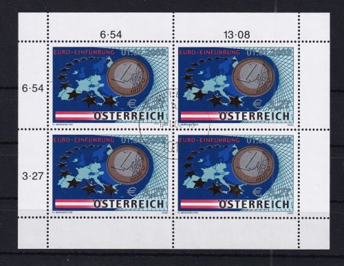 Österreich 2368 gestempelt als Kleinbogen #DAZ44