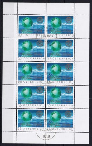 Österreich 2517 gestempelt als Kleinbogen #DAZ52