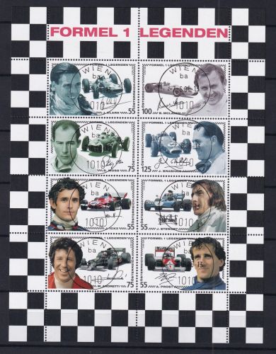 Österreich 2592-2599 gestempelt als Kleinbogen #DAZ57