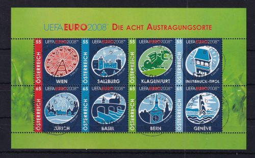 Österreich 2697-2704 gestempelt als Kleinbogen #DAZ68