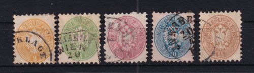 Österreich 30-34 gestempelt #DAV23