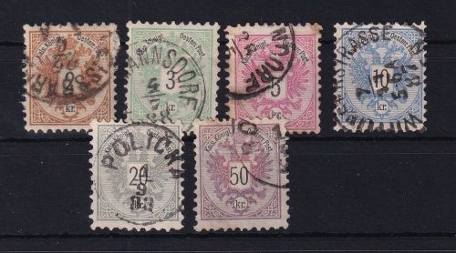 Österreich 44-49 gestempelt #DAV26