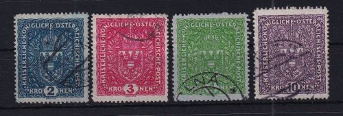 Österreich 200 I- 203 I gestempelt #DAV30