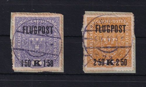 Österreich 225- 226 x A gestempelt auf Briefstück mit Mängeln #DAV31