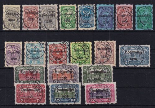 Österreich 340-359 gestempelt #DAV33