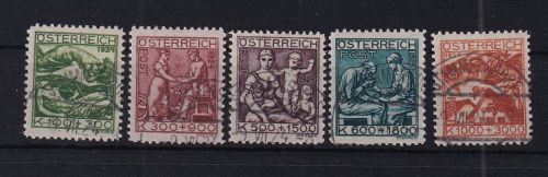 Österreich 442-446 gestempelt #DAV34