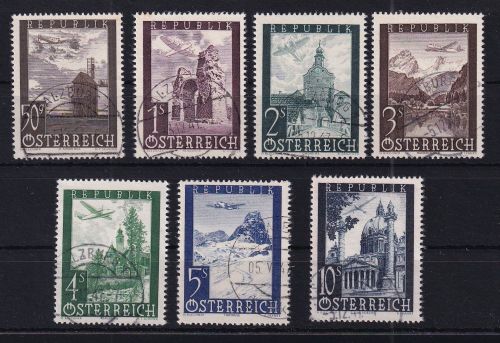 Österreich 822-828 gestempelt #DAV48