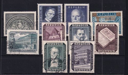 Österreich 977, 981-983, 988, 989-993 gestempelt #DAV64
