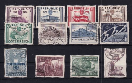 Österreich Jahrgang 1955 gestempelt #DAV68