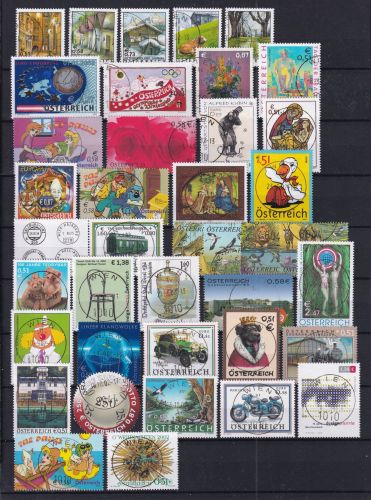 Österreich Jahrgang 2002 gestempelt #DAV80