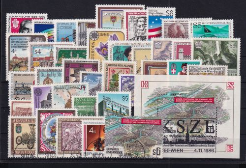 Österreich Jahrgang 1986 gestempelt #DAV93