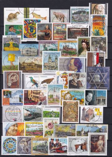 Österreich Jahrgang 2010 gestempelt #DAW00