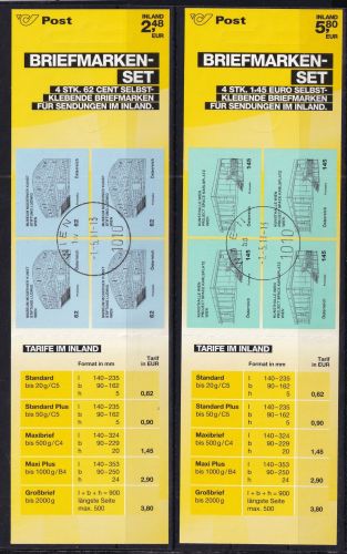 Österreich MH 0-8 + MH 0-11 gestempelt selbstklebend #DAW11