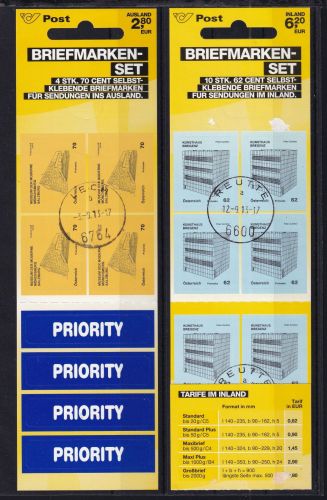 Österreich MH 0-16 + MH 0-17 gestempelt selbstklebend #DAW16