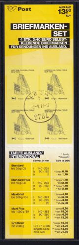 Österreich MH 0-21 gestempelt selbstklebend #DAW18