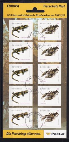 Österreich 2648-2649 Folienblatt gestempelt selbstklebend #DAW29
