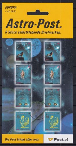 Österreich 2539-2542 Folienblatt gestempelt selbstklebend #DAW38