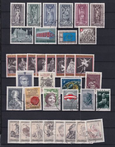 Österreich Jahrgang 1969 gestempelt mit Kleinbogen #DAW55