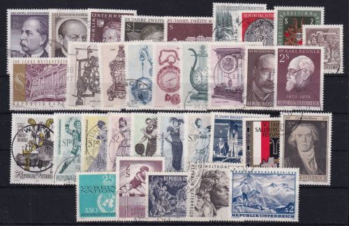 Österreich Jahrgang 1970 gestempelt #DAW56