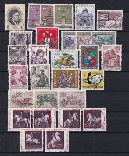 Österreich Jahrgang 1972 gestempelt mit Kleinbogen #DAW58