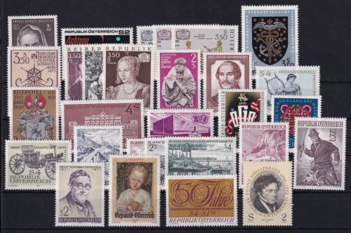 Österreich Jahrgang 1971 postfrisch #DAW75