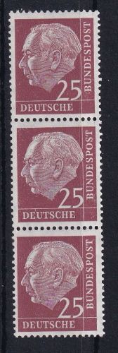 BRD Bund 186 W v R postfrisch Rollenmarke #DAM85