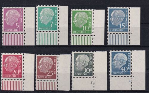 BRD Bund 179y-260 y postfrisch vom Eckrand #DAM90