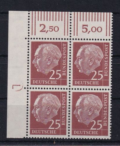 BRD Bund 186y DZ postfrisch Druckerzeichen L #DAN18