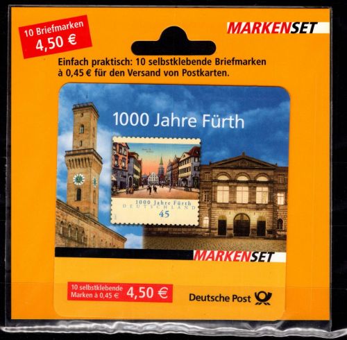 BRD Bund MH 66 Aufhängeblister postfrisch Pr.- Nr. 1669 085535 #OT452