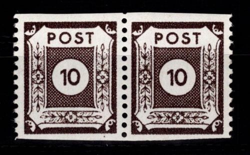 SBZ 45 E waag. Paar postfrisch geprüft Dr. Jasch BPP #DAU31