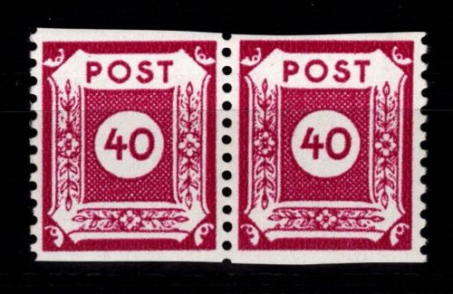 SBZ 50 E waag. Paar postfrisch geprüft Dr. Jasch BPP #DAU32