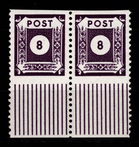 SBZ 44 E a waag. Paar UR postfrisch geprüft Dr. Jasch BPP #DAU36