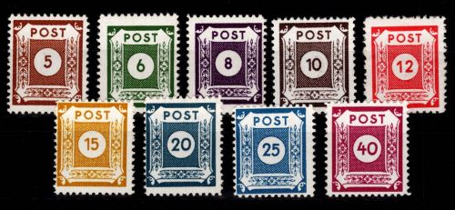 SBZ 42 D - 50 D III (D III a) mit Falz geprüft Dr. Jasch BPP #DAU47