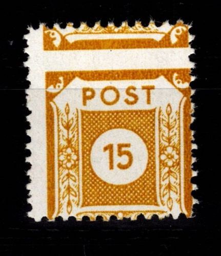 SBZ 47 D III a mit Falz geprüft Dr. Jasch BPP #DAU48