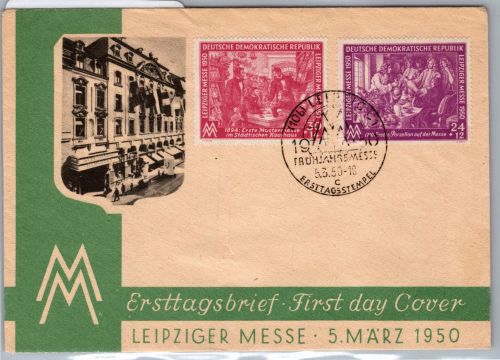 DDR 248-249 als Ersttagsbrief Frühjahresmesse #DAU61
