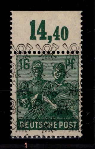 Bizone 42 II P OR dgz postfrisch nicht gefaltet #DAU71