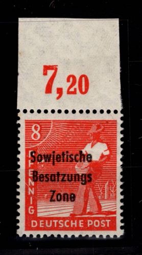 SBZ allg. Ausgaben 184 P OR ndgz. postfrisch nicht gefaltet #DAU72