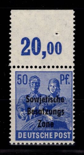 SBZ allg. Ausgaben 194 P OR dgz. postfrisch nicht gefaltet #DAU75