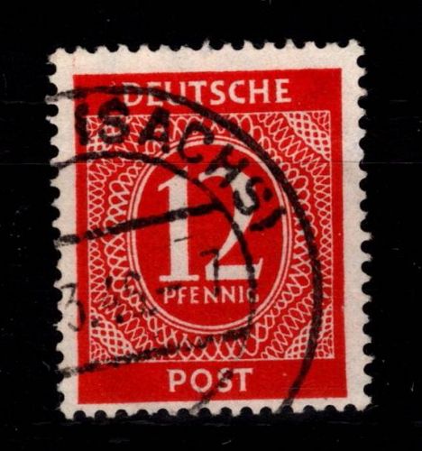 Alliierte Besetzung 919 b gestempelt Typenprüfung #DBB76