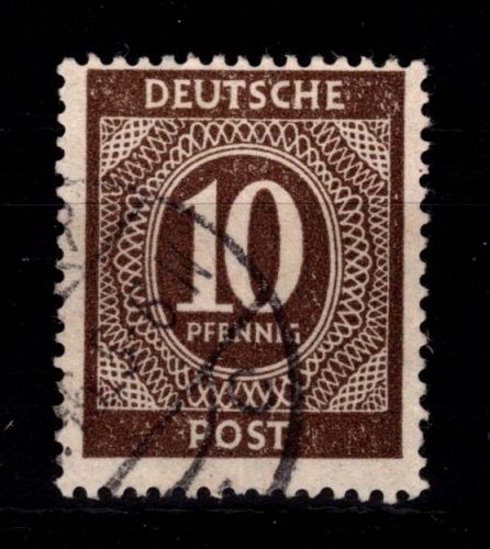 Alliierte Besetzung 918 d gestempelt Farbprüfung Arge #DBB78