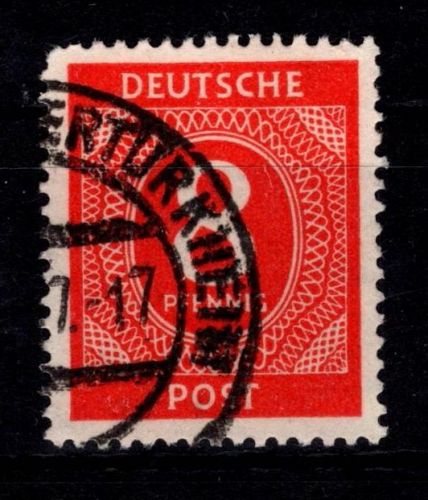 Alliierte Besetzung 917 aa gestempelt Farbprüfung Arge #DBB88