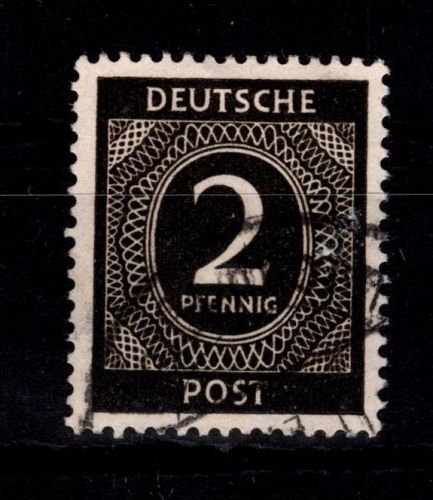 Alliierte Besetzung 912 b gestempelt Farbprüfung Arge #DBB98