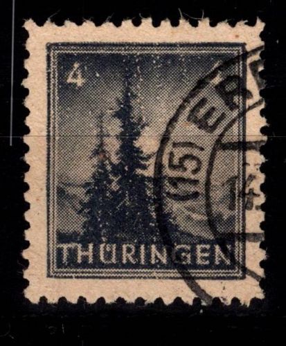 SBZ 93 A Y z1 I gestempelt Plattenfehler 1, geprüft Jasch BPP #DBC80