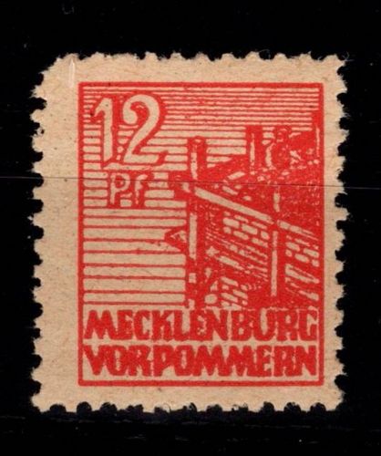 SBZ 36 ye postfrisch geprüft Thom BPP #DBF61