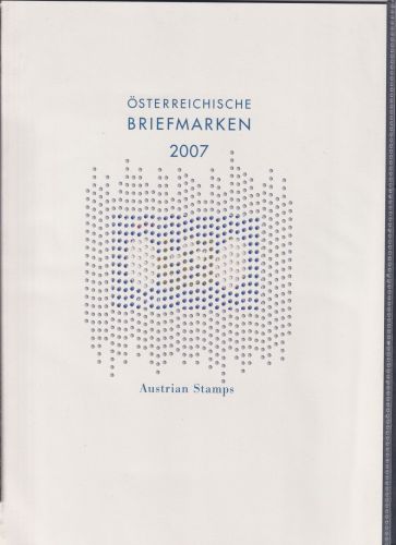 Österreich Jahrgang 2007 Jahresmappe postfrisch komplett mit SK-Marken #DAW83