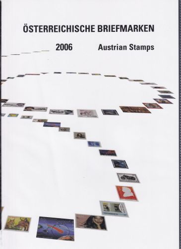 Österreich Jahrgang 2006 Jahresmappe postfrisch komplett mit SK-Marken #DAW84