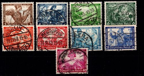 Deutsches Reich 499-507 gestempelt #DBC08