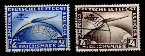 Deutsches Reich 438-439 gestempelt mit 439 y geprüft Schlegel BPP #DBC15