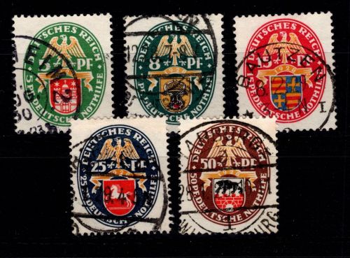 Deutsches Reich 425-429 gestempelt