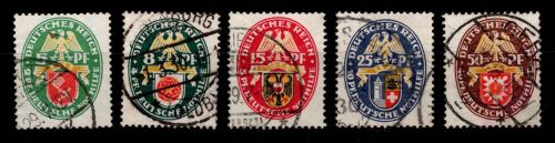 Deutsches Reich 430-434 gestempelt